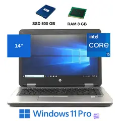 HP - ProBook 640 I5, 8GB RAM,SSD de 500GB+ Windows 11 PRO