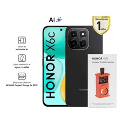 HONOR - X6C 6RAM 256GB NEGRO REGISTRADO + PORTABLE WIRELESS SPEAKER