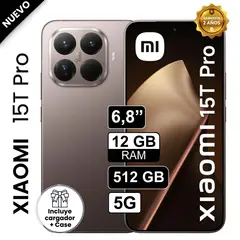 XIAOMI - Celular 15t pro Dual SIM 512GB 12GB RAM Dorado