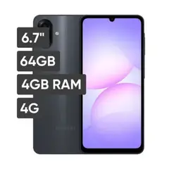 SAMSUNG - Celular Galaxy A07 64GB 4GB RAM negro