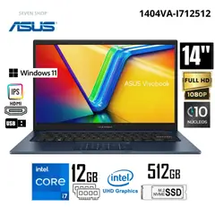 ASUS - Laptop Vivobook 14 X1404VA-I712512 Intel Core i7-1355U 12GB RAM 512GB SSD 14" FHD Quiet Blue