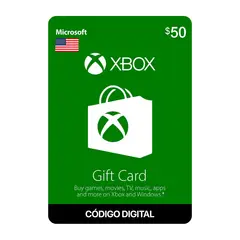 MICROSOFT - Gift Card Xbox Live 50 Código digital