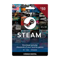 STEAM - Gift Card 50 código Digital