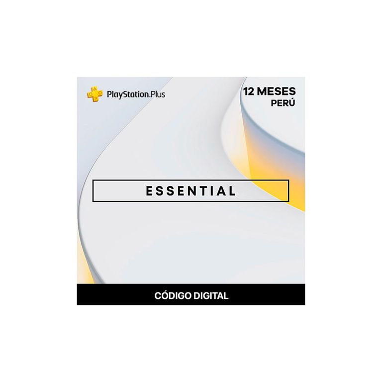 PlayStation Plus Essential 12 Meses PERU Codigo Digital