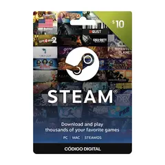 STEAM - Gift Card 10 código Digital