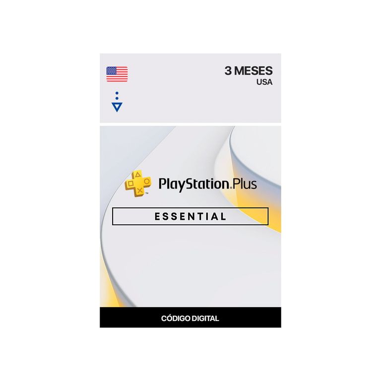 PlayStation Plus Essential 3 Meses USA Codigo Digital