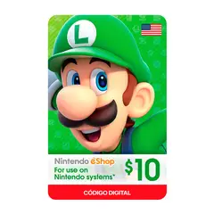 NINTENDO - Gift Card e-Shop 10 Código digital
