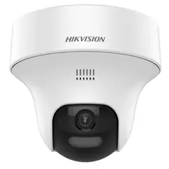 HIKVISION - Cámara analógica PT 2MP Audio Bidireccional alarma y luz estroboscópica policia
