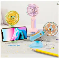 GENERICO - Ventilador kawai usb porta celular Azul