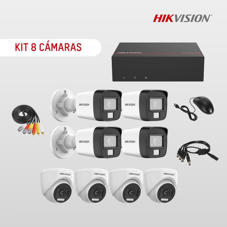 Kit de 8 cámaras Analógicas con Edvr incluye SSD 1Tera Integrado