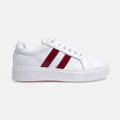 GINO BIGIONI - Zapatilla Mujer de cuero BICOLOR Blanco