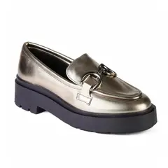 MIKAELA - MOCASIN MUJER PRATA VELHO 20055-15