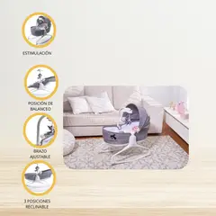 TINY LOVE - Silla Mecedora 3 en 1 «COZY ROCKER NAPPER» Heather Grey