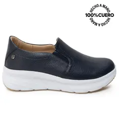 VIALE - Zapato Slip On Casual REC-2507 Azul Cuero