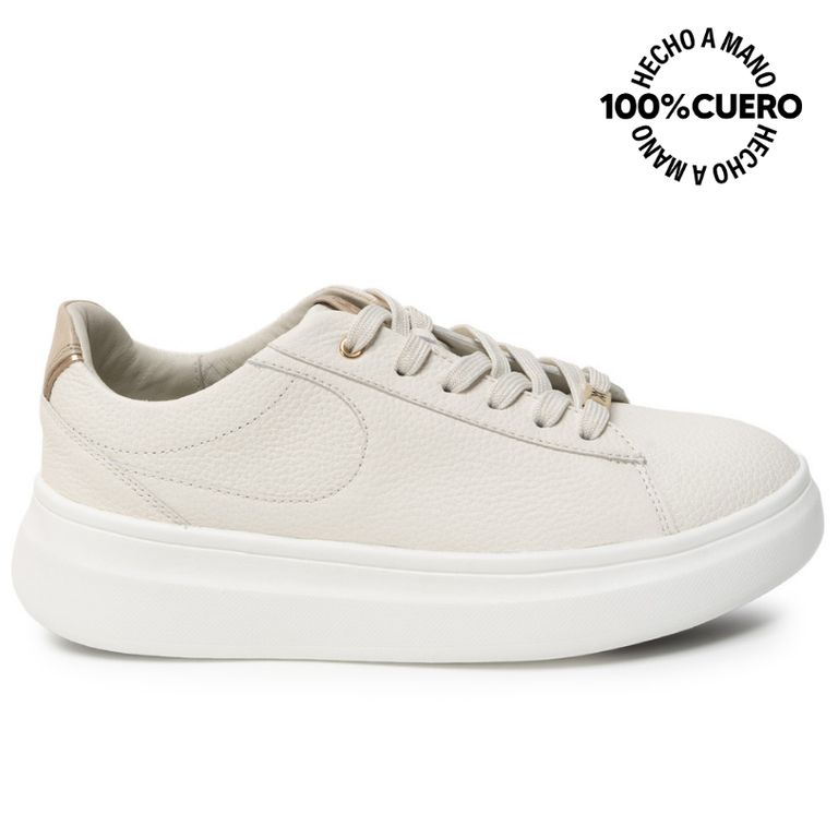 Zapatilla Casual REC-2601 Blanco Sof Cuero