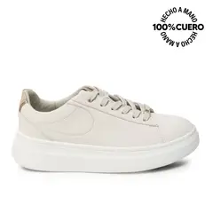 VIALE - Zapatilla Casual REC-2601 Blanco Sof Cuero