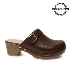 VIALE - Zapato Sueco Casual SOFI-2631 Brandy Cuero