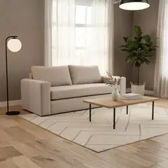 GENERICO - Sofá Miami en Tela Chenille Antifluido con 2 Cojines Decorativos