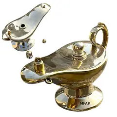 MFAP BRONCERIA Y ANTIGUEDADES - Lampana de aceite en bronce ALADINO grande