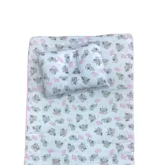 GENERICO - ALMOHADA COJIN ANTIREFLUJO BEBE CON FORRO Y ALMOHADA 61x45x10CM NIÑA