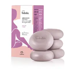 NATURA - Tododia Jabones en barra puro vegetal avellana y casis 5 unidades de 90 g cada uno