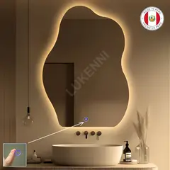 OEM - Espejo LED aesthetic 50x70 cm DUNE Luz calida