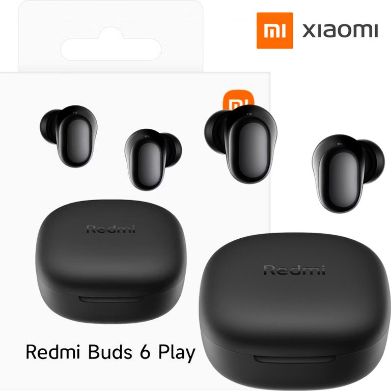 Audifonos Redmi Buds 6 Play Bluetooth Black