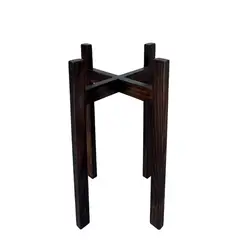 GENERICO - PORTAMACETA DE MADERA MARRON 40X20CM