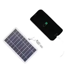 GENERICO - Panel Solar Portátil Cargador Energía Dispositivo Multifuncional