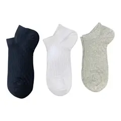 MINTANA - PACK 3 MEDIAS TALONERA MUJER ALGODON