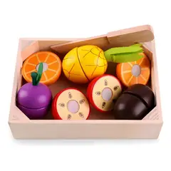 GENERICO - Juego De Frutas de Madera Para Cortar