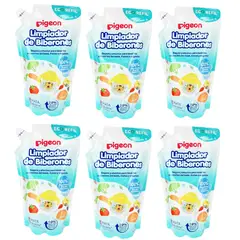 PIGEON - Pack x 6 Limpiador Líquido Refill 650ML -