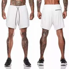 42AROZINA - Gimnasio Short Con Licra Deportiva 2 En 1 Hombre Correr