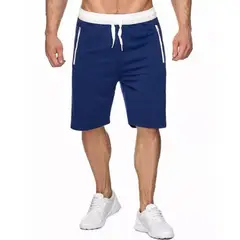 42AROZINA - Pantalones cortos de deporte para hombre con bolsillos con cremallera