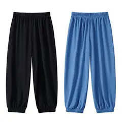 42AROZINA - 2 piezas de pantalones casuales sueltos para niños