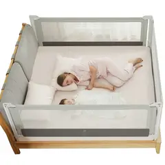 BABYKISS - PACK DE 3 BARANDAS DE SEGURIDAD PARA CAMA DE 1 PLAZA Y MEDIA