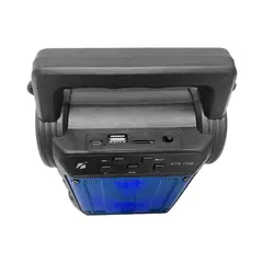 GENERICO - Parlante Solar Exterios Inalambrico Portatil 4 Pulgadas Linterna Radio FM USB