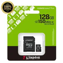 KINGSTON - MICRO SD 128GB 150MB/S CLASE 10 UHS-1 CANVAS SELEC PLUS