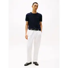 TOMMY HILFIGER - CAMISETA TIPPED STRUCTURE KNITTED TEE TH