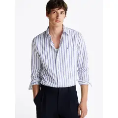 TOMMY HILFIGER - CAMISA FLEX POPLIN NAUTICAL STP SHIRT TH
