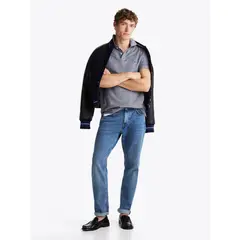 TOMMY HILFIGER - POLO PIQUE MICROPRINT REG POLO TH