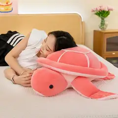 GENERICO - PELUCHE ALMOHADA TORTUGA ROSA