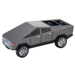 GENERICO - Parlante Inalámbrico Blutooth Con Forma De Camioneta Pantalla Led Radio FM