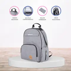 INFANTI - Mochila Maternal para Bebé «OAK» Gris