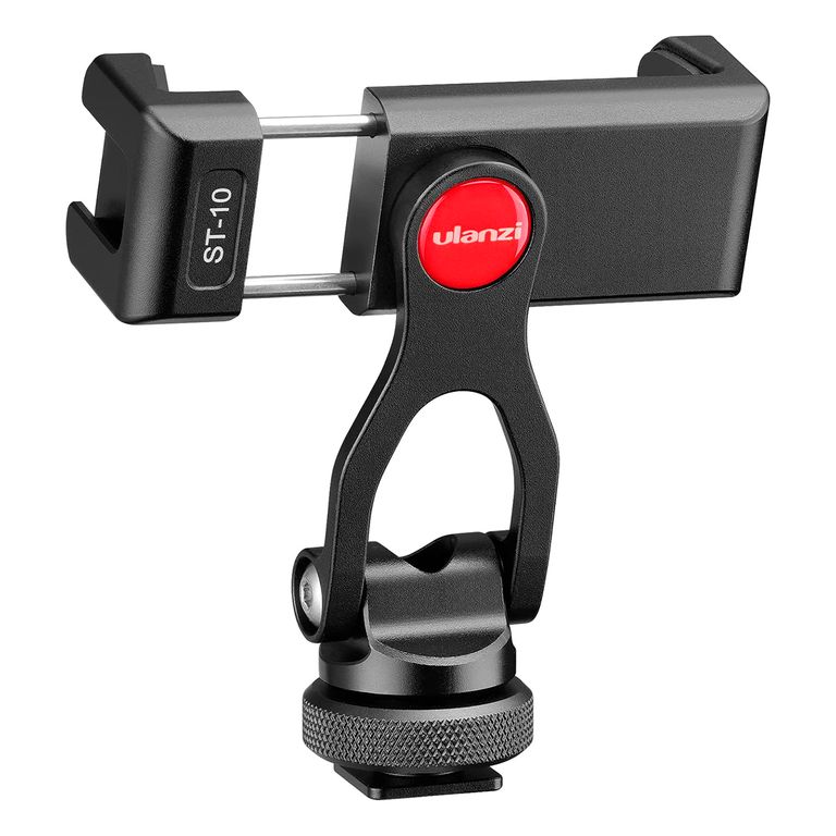 Soporte para Trípode ST-10 Metálico con Doble Zapata Fría para Vlogs y Fotografía