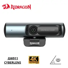 REDRAGON - Cámara Web GW911 CYBERLENS 4K