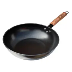 RECORD - SARTEN WOK FIERRO ANTIADHERENTE 30 CM DE DIAMETRO
