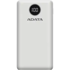 ADATA - BATERIA PORTATIL - POWER BANK - - P20000QCD BLANCO - 20000 MHA - ENTRADA TIPO C
