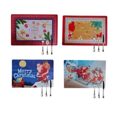 GENERICO - Set 02paqt Individuales Navideño Diseño Varios 12unid