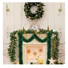 GENERICO - PACK DE 3 GUIRNALDAS NAVIDEÑAS DE ADORNO